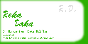 reka daka business card